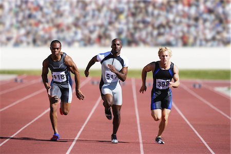Three Sprinters Stock Photo - Rights-Managed, Code: 858-03048204