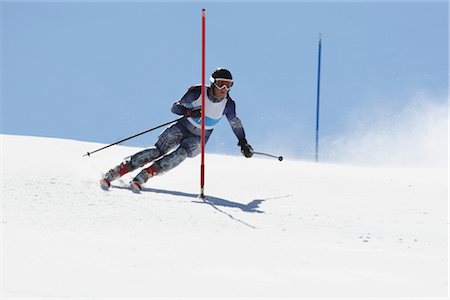 eslalon - Slalom Race Foto de stock - Con derechos protegidos, Código: 858-03048441