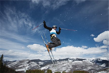 simsearch:640-03255435,k - Freestyle Skier Stock Photo - Rights-Managed, Code: 858-03048476