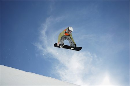 Snowboarder getting Vert Stock Photo - Rights-Managed, Code: 858-03048536