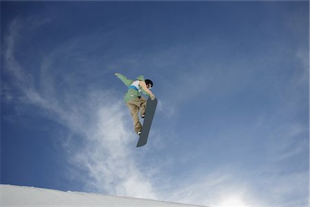 Snowboarder getting Vert Stock Photo - Rights-Managed, Code: 858-03048531