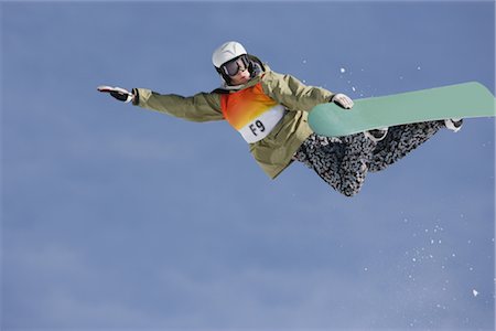 Snowboarder getting Vert Stock Photo - Rights-Managed, Code: 858-03048548