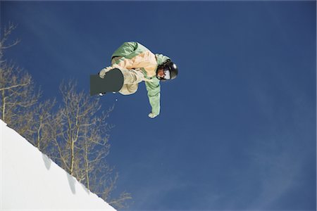 Snowboarder getting Vert Stock Photo - Rights-Managed, Code: 858-03048616