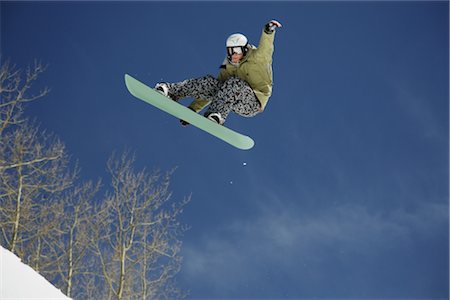 Snowboarder getting Vert Stock Photo - Rights-Managed, Code: 858-03048610