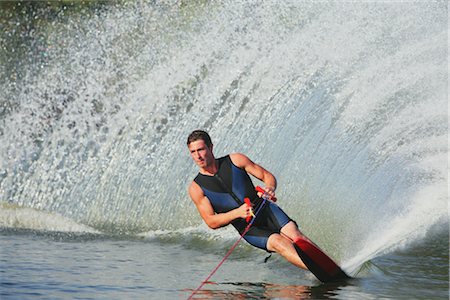 sci d'acqua - Water Skier Fotografie stock - Rights-Managed, Codice: 858-03048817