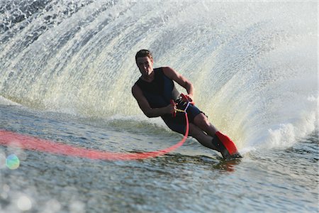 sci d'acqua - Water Skier Fotografie stock - Rights-Managed, Codice: 858-03048818