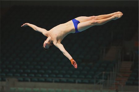 diving action - Competitive Diver Stock Photo - Rights-Managed, Code: 858-03048853