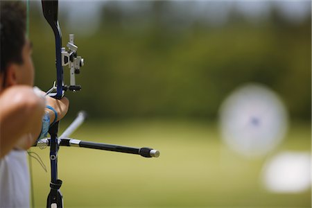 Archer Aiming Stock Photo - Rights-Managed, Code: 858-03048973