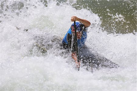 Whitewater Kayaking Stock Photo - Rights-Managed, Code: 858-03049019