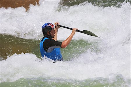 Whitewater Kayaking Stock Photo - Rights-Managed, Code: 858-03049027