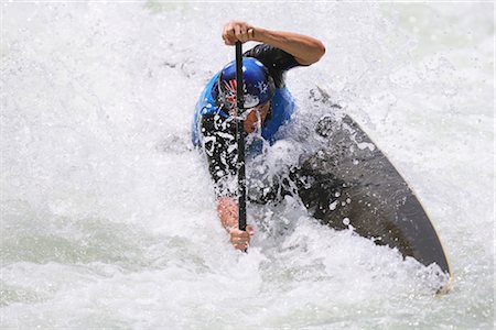 eaux vives - Kayak d'eau vive Photographie de stock - Rights-Managed, Code: 858-03049020