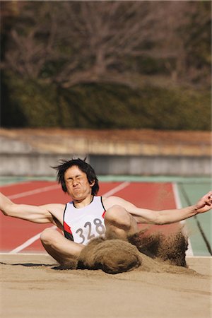 salto in lungo - Long Jump Fotografie stock - Rights-Managed, Codice: 858-03049099