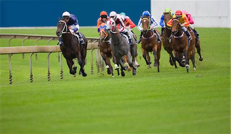 Horserace Stock Photo - Rights-Managed, Code: 858-03049254