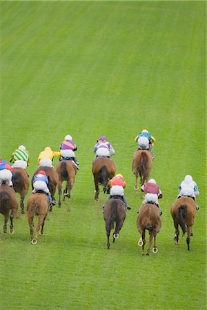 run high angle - Horserace Stock Photo - Rights-Managed, Code: 858-03049251