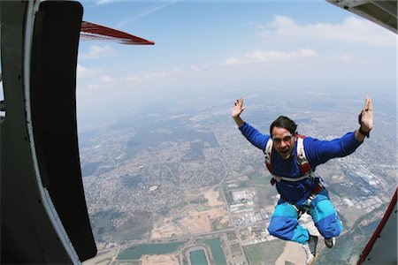skydiver - Man jumping from plane Stock Photo - Rights-Managed, Code: 858-03049392