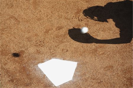 Shadow on Pitcher's Mound Stock Photo - Rights-Managed, Code: 858-03049649