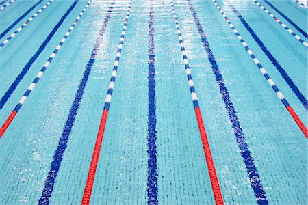 swimming lane marker - Swimming Pool Stock Photo - Rights-Managed, Code: 858-03049666