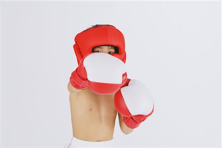 Petit garçon Boxer Photographie de stock - Rights-Managed, Code: 858-03049907