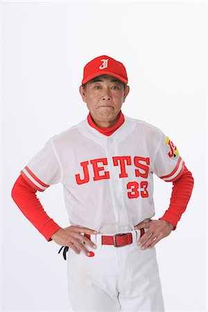 Senior Adult Baseball Player Stock Photo - Rights-Managed, Code: 858-03049914