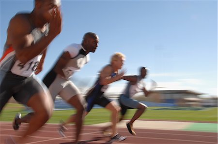 explosive runner - Sprinters Competing Stock Photo - Rights-Managed, Code: 858-03050088