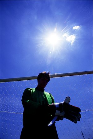 soccer goalie hands - Goalie Stock Photo - Rights-Managed, Code: 858-03051148