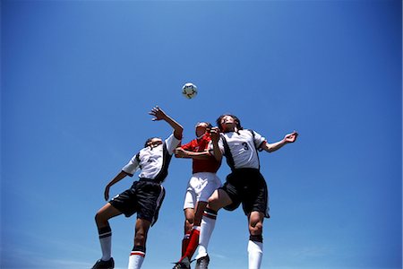 Soccer Players Heading the Ball Stock Photo - Rights-Managed, Code: 858-03051207