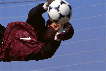 soccer goalie hands - Goalie Stock Photo - Rights-Managed, Code: 858-03051256