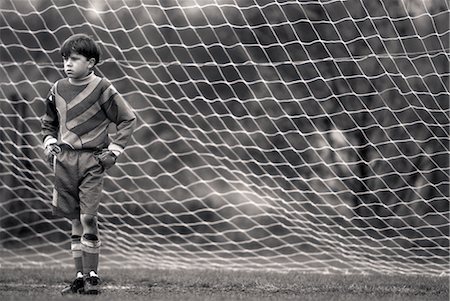 football goalposts front view - Kid's soccer Stock Photo - Rights-Managed, Code: 858-03051293