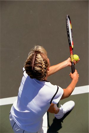 Tennis (Serving) Stock Photo - Rights-Managed, Code: 858-03051619