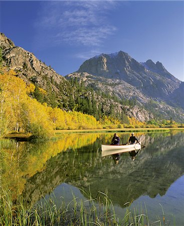 secluded lake woman - Boating Stock Photo - Rights-Managed, Code: 858-03052049