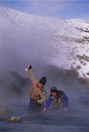pêche dans la glace - Pêche Photographie de stock - Rights-Managed, Code: 858-03052066