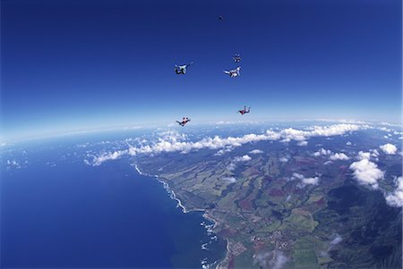 simsearch:858-03052132,k - Skydiving Foto de stock - Con derechos protegidos, Código: 858-03052130