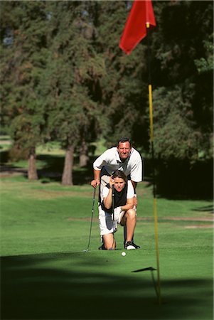 Golf (Aiming) Foto de stock - Con derechos protegidos, Código: 858-03052153