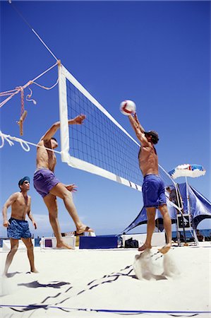 Beach Volleyball Fotografie stock - Rights-Managed, Codice: 858-03052441
