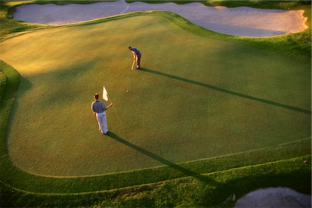 pond top view - Golf (Putting) Stock Photo - Rights-Managed, Code: 858-03052592