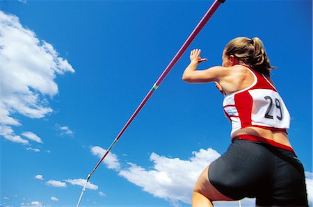 Pole Vault Jump Stock Photo - Rights-Managed, Code: 858-03052676