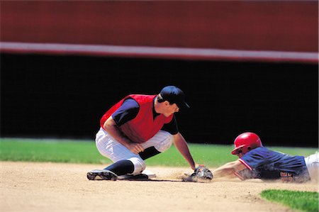 simsearch:858-03052928,k - Baseball (Sliding) Foto de stock - Con derechos protegidos, Código: 858-03052791