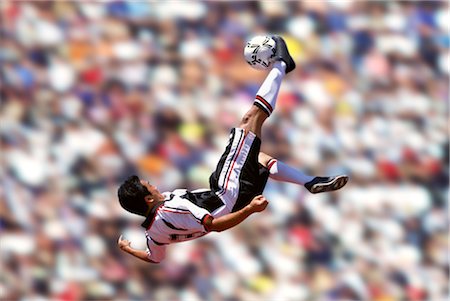 soccer uniforms group shooting - Soccer (Bicycle Kick) Stock Photo - Rights-Managed, Code: 858-03052805
