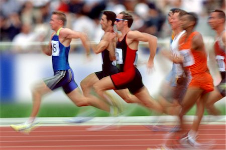 start motion blur - Sprinting Stock Photo - Rights-Managed, Code: 858-03052981