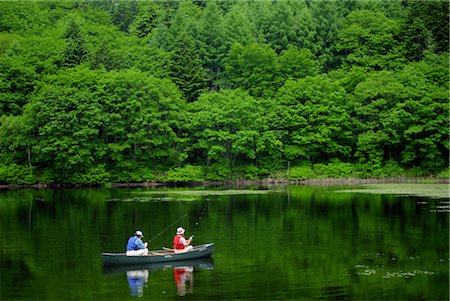 secluded lake woman - Fishing Stock Photo - Rights-Managed, Code: 858-03053412