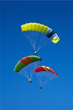 paragliding extreme sport - Parachuting Stock Photo - Rights-Managed, Code: 858-03053428