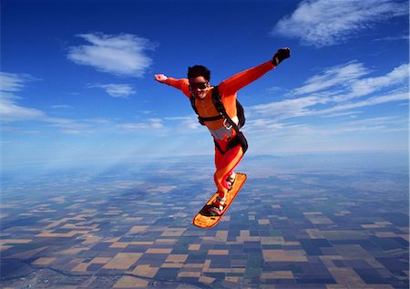 simsearch:858-03052132,k - Skydiving Foto de stock - Con derechos protegidos, Código: 858-03053432