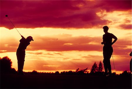 Golfing Stock Photo - Rights-Managed, Code: 858-03053485