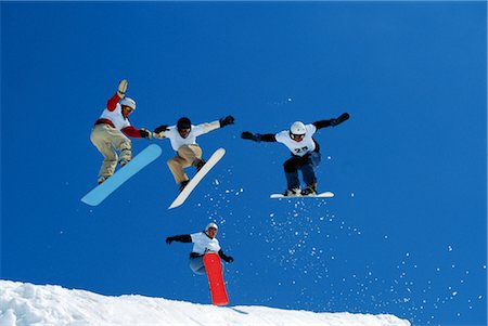 simsearch:858-03053575,k - Snowboarding (Mid-Air) Stock Photo - Rights-Managed, Code: 858-03053545
