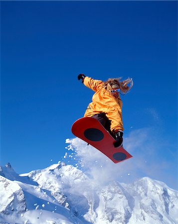 simsearch:858-03053575,k - Snowboarding (Mid-Air) Stock Photo - Rights-Managed, Code: 858-03053626