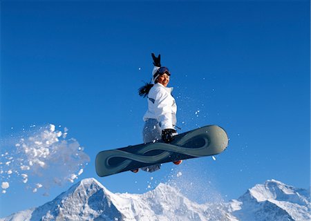 simsearch:858-03053575,k - Snowboarding (Mid-Air) Stock Photo - Rights-Managed, Code: 858-03053623