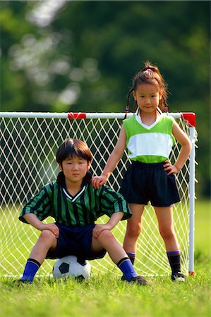 football goalposts front view - Soccer Stock Photo - Rights-Managed, Code: 858-03053757