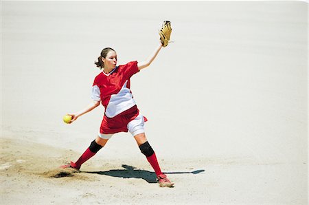 softball - Softball Fotografie stock - Rights-Managed, Codice: 858-03194488