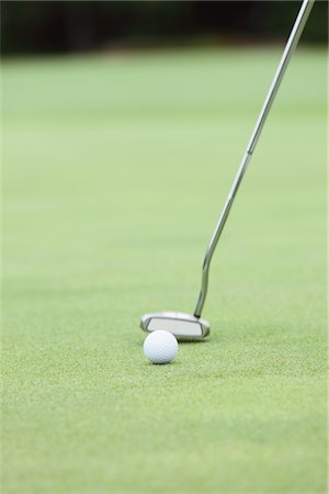 putter - Golf Ball And Putter On Green Stock Photo - Rights-Managed, Code: 858-03694148