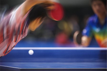 Men playing table tennis Stock Photo - Rights-Managed, Code: 858-03799596